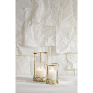 Portavelas de Latón Dorado Hecho a Mano de Primera Calidad con Cristal Personalizable para Decoración del Hogar, Navidad y Pascua - Product Image 5