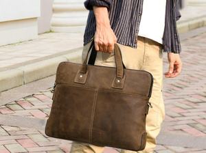 Genuine Leather <b>Men's</b> Shoulder Office Briefcase <b>Messenger</b> <b>Men</b> Shoulder Laptop <b>Bag</b> Best Father's Day Gift LPG-0003 - Product Image 6