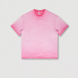 Camiseta de Manga Corta con Cuello Redondo para Hombre, de Alta Calidad, Verano, Unisex, Corte Regular, 300 Gramos, Tejido Ecológico, Parte Delantera de Algodón/Bambú - Product Image 5