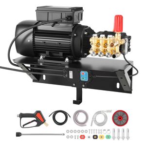 ชุดปั๊มฉีดน้ำแรงดันสูงแบบสามหัว 2 แรงม้า 1220 PSI 2.2 GPM 120V พร้อมขายึดติดผนัง - Product Image 1