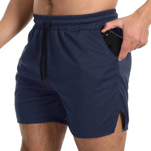 Pantalones Cortos Deportivos para Hombre, Talla Estadounidense, 100% Poliéster Ecológico, Transpirables, Personalizados, con Bolsillos de Malla Tejida - Product Image 1