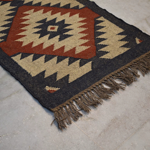 Tapis Kilim en jute tissé à la main, fibre naturelle, réversible, pliable, décoratif pour la maison et l'hôtel, prix usine. - Product Image 1