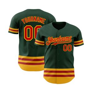 Maillots de baseball personnalisés pour équipes sportives avec logos, noms et numéros sur mesure 100% polyester - Product Image 2