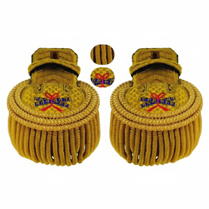 สินค้ามาใหม่ 2026 ชุดเครื่องแบบพิธีการพร้อมแผ่นประดับไหล่แบบพรีเมียม ลายดิ้นทอง สำหรับขบวนพาเหรด - Product Image 3