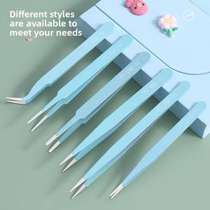 Kit d'outils de réparation et d'entretien pour extensions de cils 6 en 1, pinces antistatiques en acier inoxydable noir ESD, par Dentavex Corporation - Product Image 3