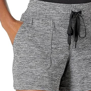 Shorts de sport pour femmes, avec couche intérieure sécurisée, légers, anti-plis, décontractés, taille mi-haute, coupe ample, 2-en-1 - Product Image 3