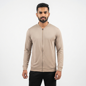 Chaqueta Deportiva Personalizada para Hombre, 100% Poliéster, con Cierre Completo, Cuello Redondo, para Entrenamiento Deportivo - Product Image 1