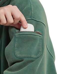 2026 OEM Genie Cotton <b>Thick</b> Zip-Up Retro Travel Drawstring Unisex Oversize Acid Wash Women Men's Sweatshirts Embroidered - Product Image 3