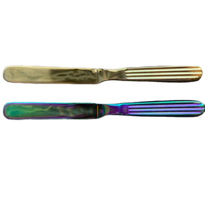 Spatule de Plats du Chef en Acier Inoxydable avec Revêtement Plasma, Idéale pour la Platification et les Restaurants - Product Image 1