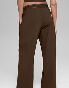 Pantalon de jogging décontracté pour femme, taille haute, coupe droite, avec cordon élastique, coupe ample, pour le yoga - Product Image 2