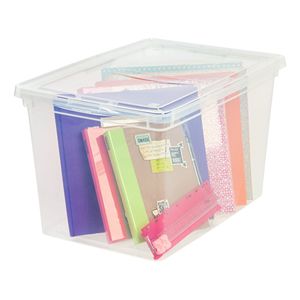Boîte de rangement en plastique transparent de 68 litres, 1 paquet, modèle D0100XFIALV - Product Image 3