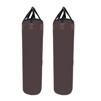 Sac de boxe en cuir robuste, remplissable de sable/eau, hauteur réglable, pour entraînement de MMA, kickboxing, gym et fitness pour adultes