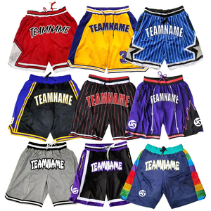 Shorts en maille pour hommes, imprimés hip-hop et basketball, de haute qualité, OEM/ODM, personnalisables, en tissu élasthanne/polyester entièrement recyclé, respectueux de l'environnement - Product Image 5