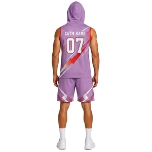 Uniforme de Fútbol Americano Premium Personalizado 7 contra 7 con Capucha y Sin Mangas, con Jersey de Alto Rendimiento y Conjunto de Pantalones Cortos Deportivos a Juego - Product Image 2