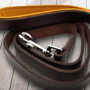 Hot Sale Luxury Custom Made Low MOQ Heavy Duty Leather Dog Leash Customized Color And Logo Leather Dog Leash - Product Image 5