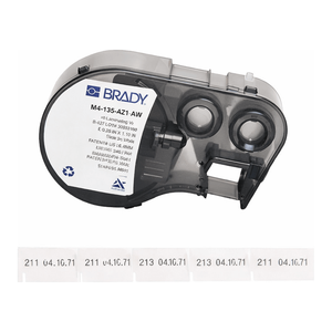 Étiquettes de câbles en vinyle auto-laminables Brady 1,1 po x 0,25 po pour imprimantes M4/M5 - Product Image 3