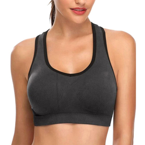Sujetador Deportivo de Yoga para Mujer con Spandex/Poliéster, Soporte Medio, Cuello en U, Tirantes Ajustables, Transpirable, Logotipo Frontal - Product Image 4