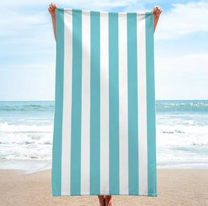 Premium Quality Knitted Stripe <b>Towel</b> Soft Absorbent Quick Dry Eco-Friendly Cotton <b>Towels</b> Wholesale Bulk Supplier Stripe <b>Towels</b> - Product Image 4