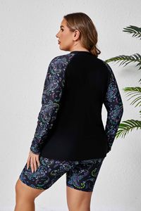 OEM Custom New Design <b>Beach</b> Wear Long Sleeve Swimsuit <b>Women</b> Wrap Sport Surfing Swimwear <b>Women</b> Rash Guard - Product Image 6