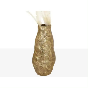 <b>Vintage</b> Style Metal Flower <b>Vase</b> in Gold Finished Custom Shape for Home & Wedding Tabletop Decor Floral <b>Vases</b> on sale - Product Image 5