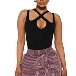 Top Quality Customized Black <b>Bodysuit</b> for Women Tummy Control Seamless Fashion Going Out Sleeveless <b>Bodysuit</b> <b>Strapless</b> - Product Image 3