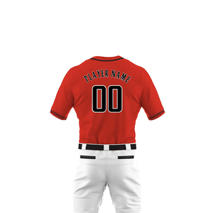 Nouvelle conception, uniforme de baseball 100% polyester, numéro de joueur personnalisé, uniformes de baseball pour hommes - Product Image 3