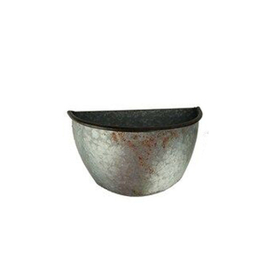 Jardinière de poche murale de luxe faite à la main Pot de fleurs d'herbes pour la décoration intérieure jardinière murale en étain galvanisé rouillé fer intérieur extérieur - Product Image 6
