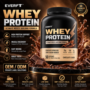 Private Label Vanilla Whey Protein Powder Supplier Malaysia Custom Brand WPC <b>Shake</b> OEM Manufacturing Adult Muscle Growth 20-29g - Product Image 1