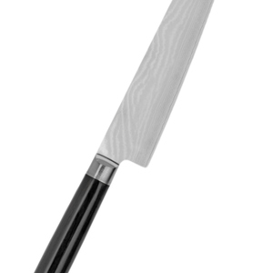 Cuchillo de Cocina Multiusos de 9 Pulgadas, Acero de Damasco, Hoja Afilada con Mango de Madera Pakkawood Negra para Cortar Carne y Verduras - Product Image 2