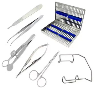 PISSCO Micro Ophthalmic Surgery Veterinary Set Veterinary Ophthalmic Microsurgery Set Veterinary Eye Surgery <b>Instruments</b> Set - Product Image 5