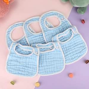 Bavoirs en mousseline bio 95% bambou 5% élasthanne - Confort extensible, réutilisables pour les repas - Product Image 6