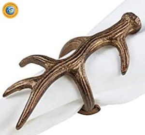 Linea Exports Inc. – Nouveaux Anneaux de Serviette Métalliques Écologiques de Style Américain, Motifs Botaniques Exquis, Finitions Polies Supérieures - Product Image 6