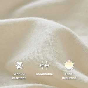 Ensemble de draps en jersey de coton mélangé toutes saisons Collection de draps pleine grandeur - Product Image 2