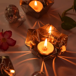 Handmade Tribal Culture <b>Tealight</b> Holder-Spiral Design-Stainless Steel-Set of Two for Birthday & Christmas Home Decoration - Product Image 2