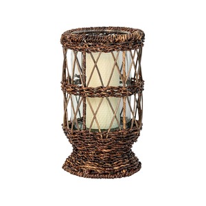 Vintage Style For Garden Uses <b>Rattan</b> Candle Holder Handmade Woven <b>Lantern</b> Outdoor Decor Patio Lighting And Event Home Styling - Product Image 2