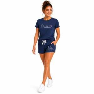 Custom Women <b>Summer</b> Tracksuit 2 Piece Set Sleeveless T Shirt Drawstring Shorts Gym Loungewear Sportswear Solid Colour Cotton - Product Image 4