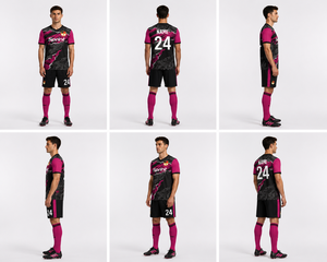 Maillot de football unisexe personnalisé par sublimation, ensemble d'entraînement rétro vintage, tenue de football respirante à séchage rapide, tissu premium - Product Image 6