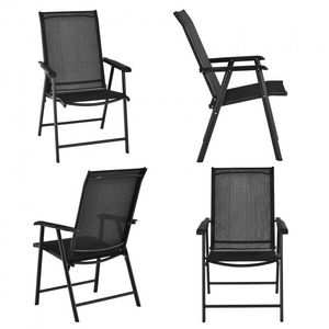 Set di 4 Sedie Pieghevoli Portatili in Alluminio per Campeggio, Spiaggia e Giardino - Product Image 6