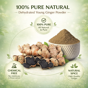 Polvo de Jengibre Negro Deshidratado de Alta Calidad |   Empaque Personalizado OEM Disponible, 100 kg a Granel |   100% Puro y Natural de Grado Alimenticio - Product Image 5