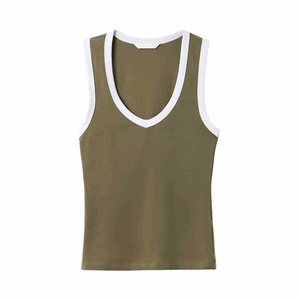 Nuevo Top Deportivo Moderno para Mujer, Estilo Racerback, Cuello Redondo, Top Corto para Entrenamiento, 100% Algodón, Jersey Transpirable, Tops para Mujer - Product Image 5