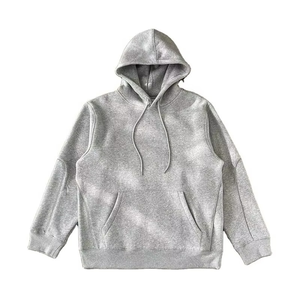 Men Hoodie Cotton <b>Blended</b> Winter Hooded Collar Plain Dyed Classic Pullover Solid Pattern Hoodie Wholesale Manufacturer - Product Image 4