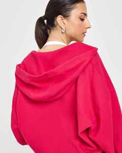 Conjunto de Sudadera con Capucha para Mujer, Color Sólido, Tejido de Algodón y Elastano, Manga Larga con Cremalleras, Transpirable, Corte Regular, Ropa de Primavera - Product Image 5