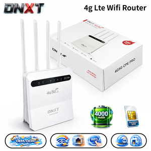 Mini routeur Wi-Fi DNXT WiFi6 300 Mbps, modem 4G 4000 mAh LTE Cat4 2,4 GHz avec <span class=keywords><strong>carte</strong></span> SIM, 1WAN/4LAN, routeur LTE SIM <span class=keywords><strong>pour</strong></span> le bureau - Product Image 1