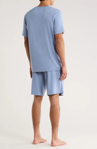 Ensemble de survêtement personnalisé pour homme, style streetwear, gym et fitness, effet délavé soleil et délavé à l'acide, idéal pour l'été - Product Image 4