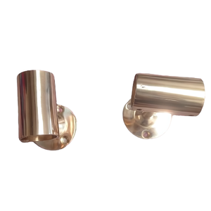 Brida Roscada de Acero Aleado para Pasamanos, Brida de Pared con Superficie Pulida, Orificios para Pernos de 25 mm (8), Uso Doméstico e Industrial - Product Image 3