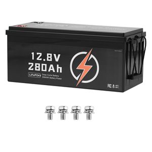 Confezione da 2 Batterie LiFePO4 a Ciclo Profondo 12V 280Ah (51.2V 5kWh) - 15000 Cicli, BMS, Pronte per Basse Temperature - Product Image 1