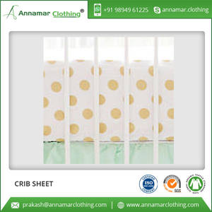 Drap de lit de bébé personnalisé 100% coton biologique avec motif personnalisé avec étiquette et emballage de logo privés - Product Image 2