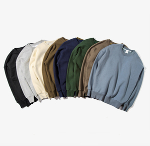 Sudadera de Cuello Redondo Extra Grande para Hombre, 100% Algodón, Logotipo Personalizado Impreso, 400 Gsm, Sudaderas Lisas de Punto para Invierno, Venta al Por Mayor - Product Image 6