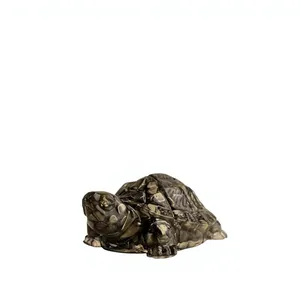 Figura de Tortuga de Cristal de Pirita Orgonita Hecha a Mano al por Mayor, 2.7 Pulgadas, con Virutas de Resina y Piedras Preciosas, Decoración Feng Shui para el Hogar, Regalo - Product Image 2