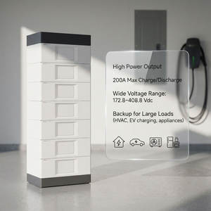 Sistema de Almacenamiento de Energía Doméstico de Alto Voltaje Personalizable, 64-112 kWh, Batería LiFePO4 Apilable, Refrigeración Natural, IP20, CAN, RS485 - Product Image 4